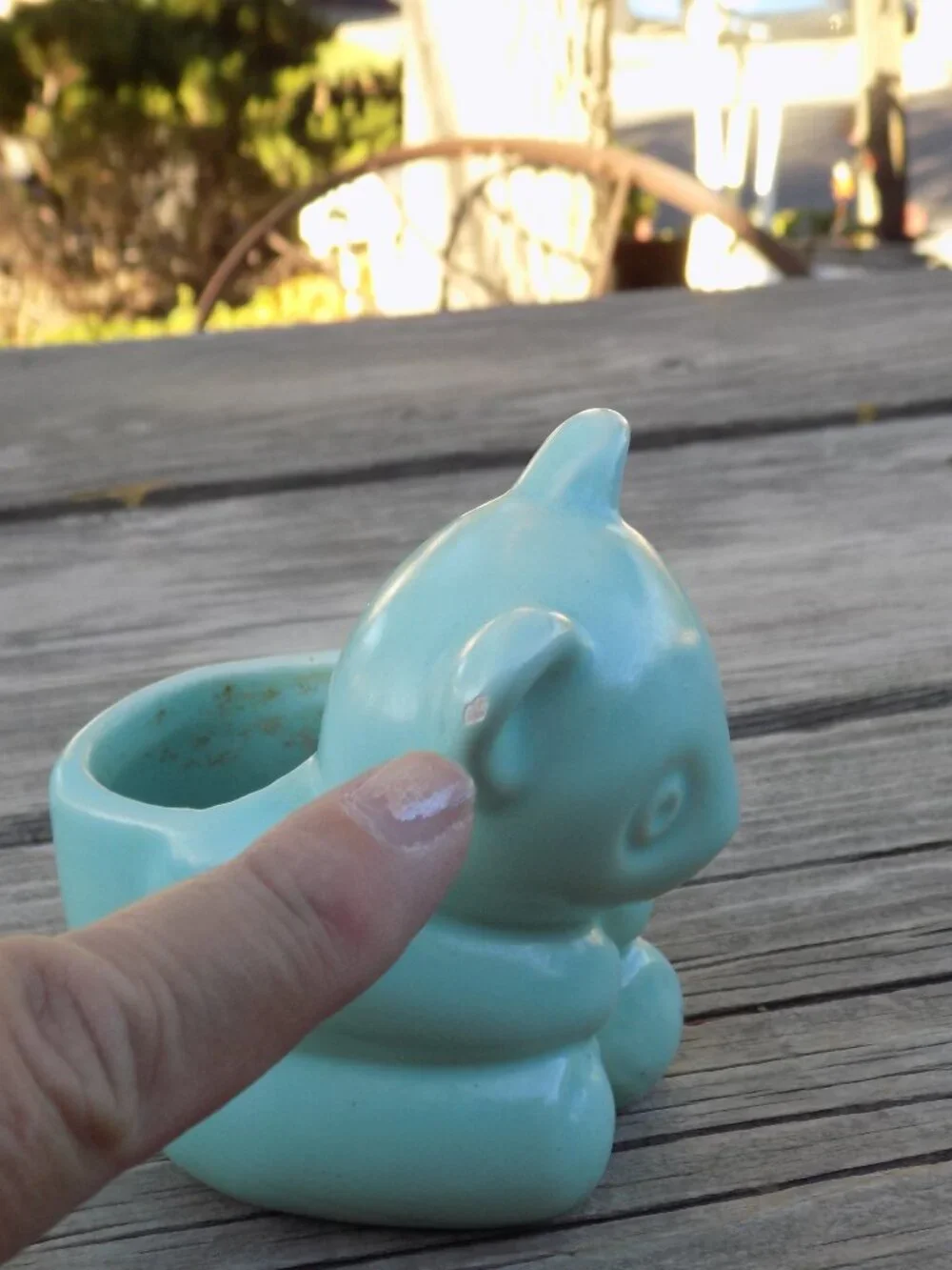 Bear Couple Matching Sm Planter Succulent Babies Room Decor, HAVE CHIPS *